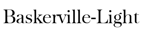 Baskerville-Light Font Image