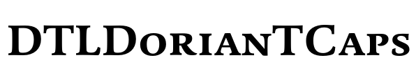DTLDorianTCaps Font Image