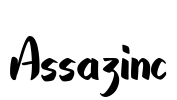 Assazinc Font Image