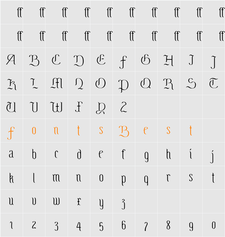 Blocus Character Map