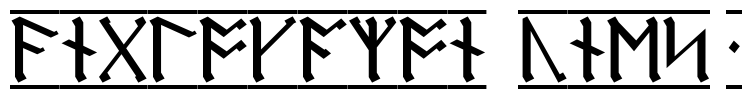 AngloSaxon Runes-1 Font Image