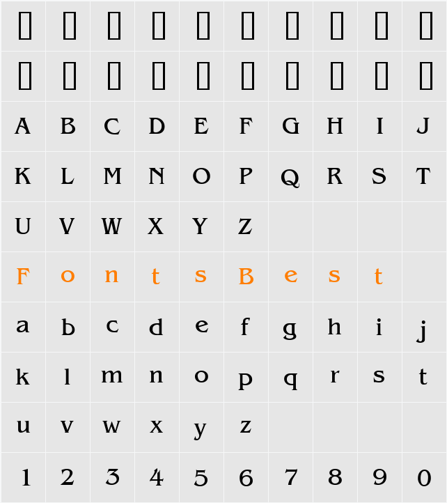 DSU_MaiThai Character Map