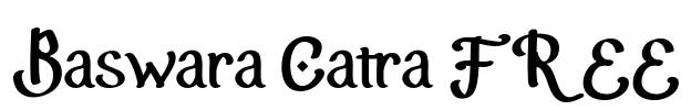Baswara Catra FREE Font Image