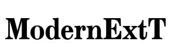 ModernExtT Font Image