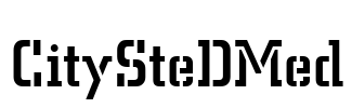 CitySteDMed Font Image