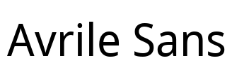 Avrile Sans Font Image