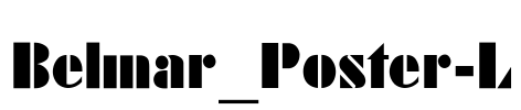 Belmar_Poster-L Font Image