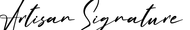 Artisan Signature Font Image