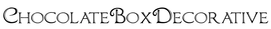 ChocolateBoxDecorative Font Image