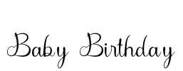 Baby Birthday