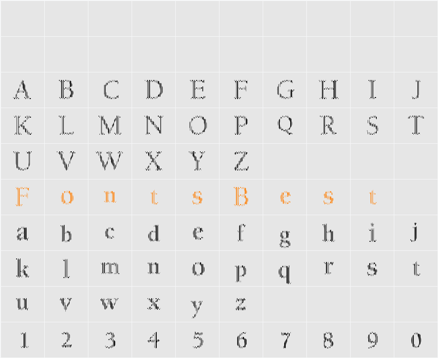 MyFontCode Character Map