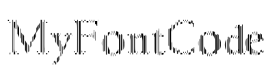 MyFontCode Font Image