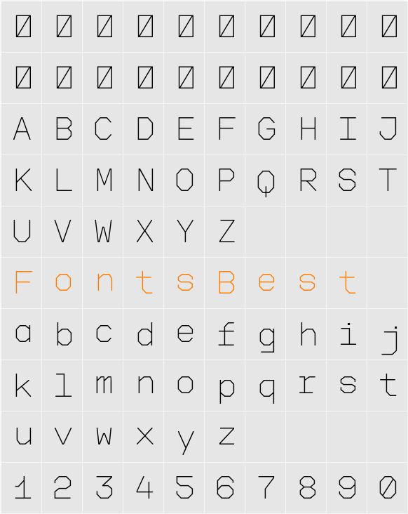 Feature Mono Character Map