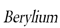 Berylium Font Image