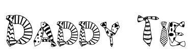 Daddy Tie Font Image