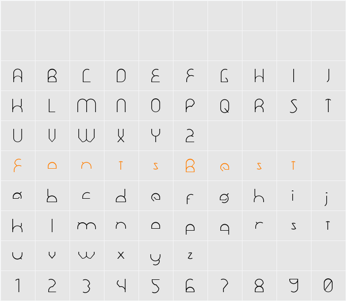 Dawner Character Map