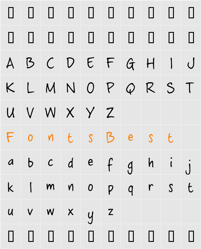 crosswordBelle trial Character Map
