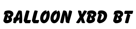 Balloon XBd BT Font Image