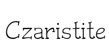 Czaristite Font Image