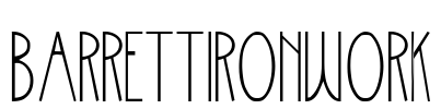 BarrettIronwork Font Image