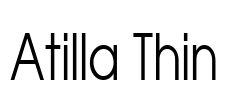 Atilla Thin Font Image