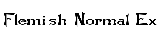 Flemish-Normal Ex Font Image