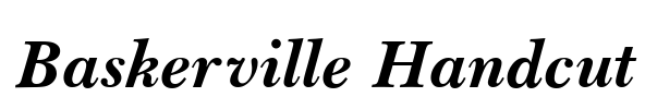 Baskerville Handcut Font Image