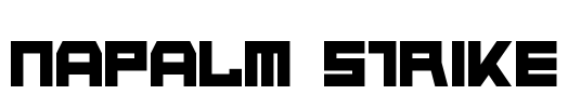 Napalm Strike Font Image