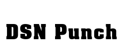 DSN Punch Font Image