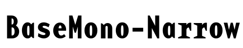 BaseMono-Narrow Font Image