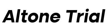 Altone Trial Font Image