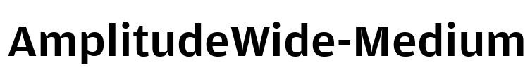 AmplitudeWide-Medium Font Image
