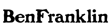 BenFranklin Font Image