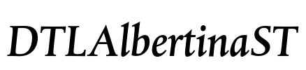 DTLAlbertinaST Font Image