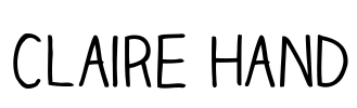 Claire Hand Font Image