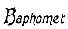 Baphomet Font Image