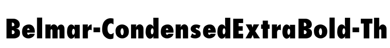 Belmar-CondensedExtraBold-Th Font Image