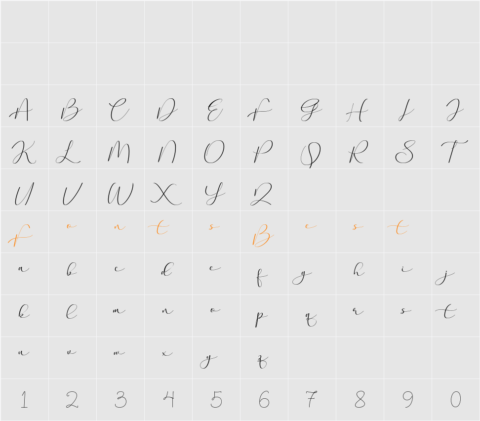 Aaqheella Character Map