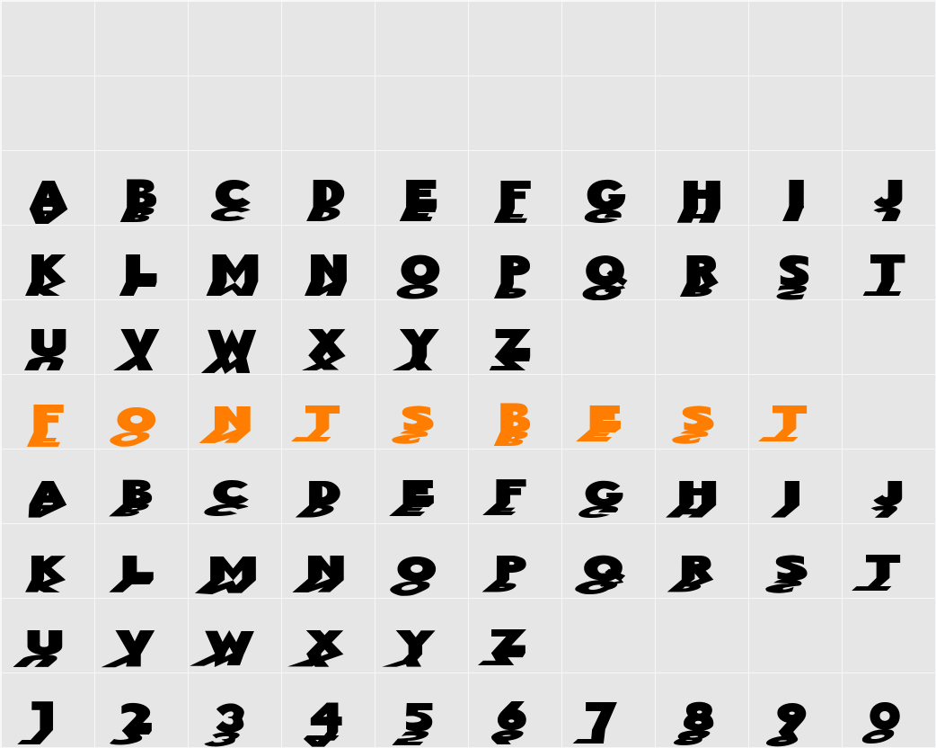 MirrorblacK Character Map
