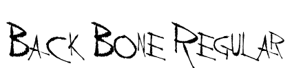 Back Bone Regular Font Image