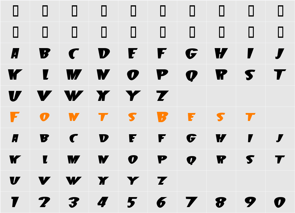 JI-Krises Character Map