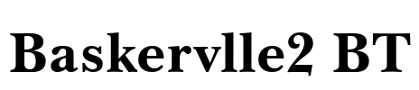Baskervlle2 BT Font Image