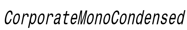 CorporateMonoCondensed