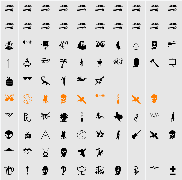 BOBCO 7 Character Map