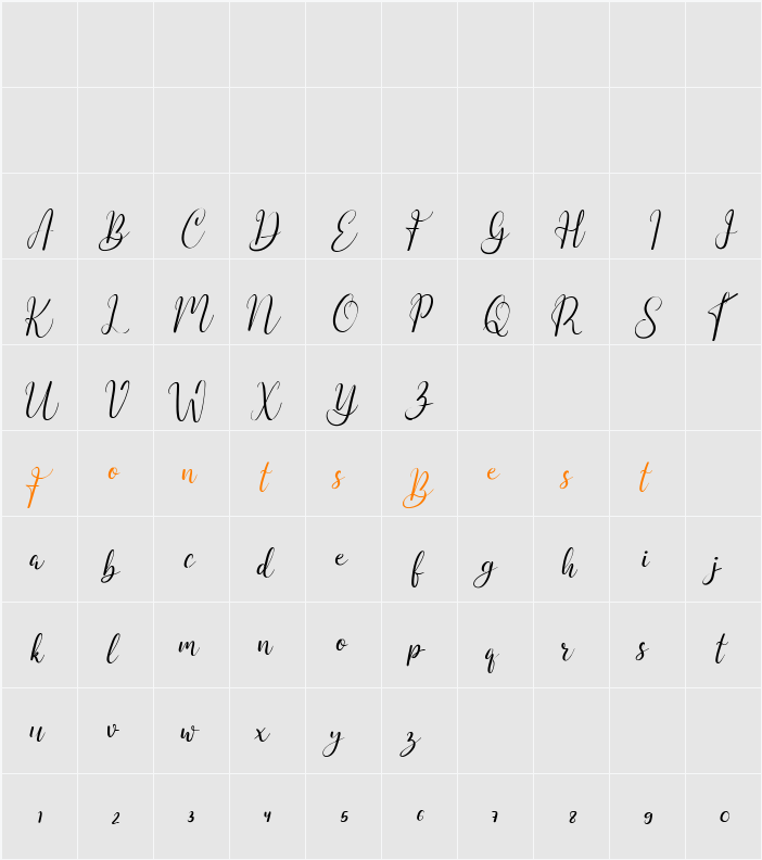 Amitha Character Map