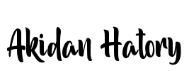 Akidan Hatory Font Image
