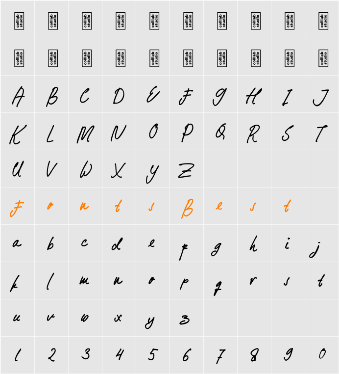 Baby Mollusca Character Map