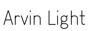 Arvin Light Font Image