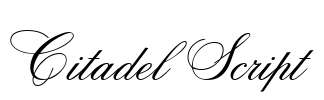 Citadel Script Font Image