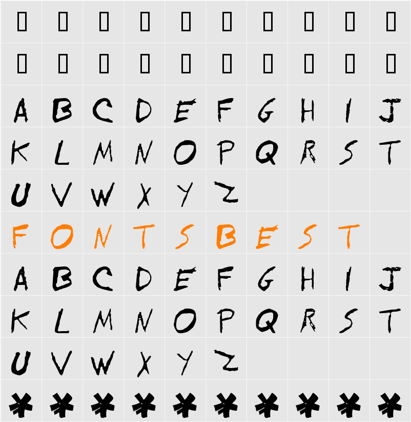 JI-Namely Character Map